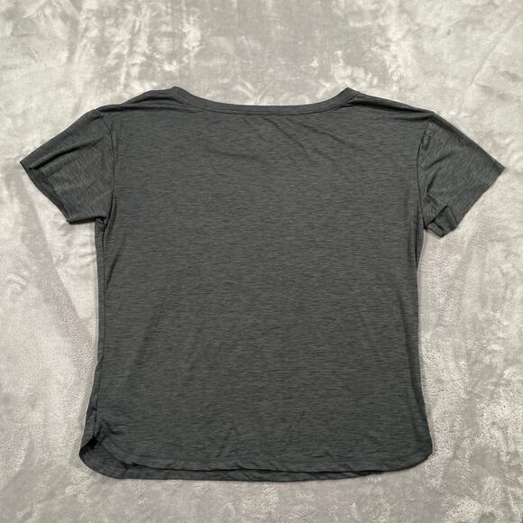 Vuori Lux Performance Tee Large Grey Workout Athleisure Hiking Quick Dry - Picture 2 of 9